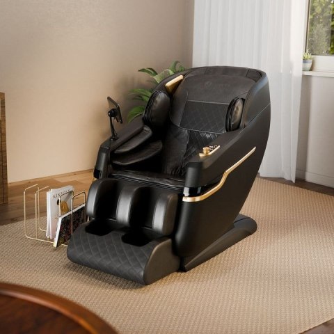 Fotel masujący Zero Gravity, Bluetooth, podgrzewanie, czarny