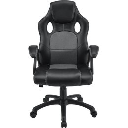 Krzesło biurowe gamingowe Montreal, czarne, regulowane