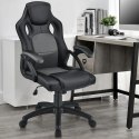 Krzesło biurowe gamingowe Montreal, czarne, regulowane
