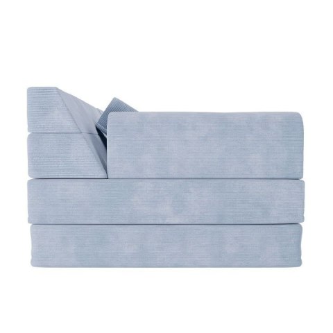 Modułowa sofa dziecięca jasnoniebieska 150x75x50 cm, pianka,