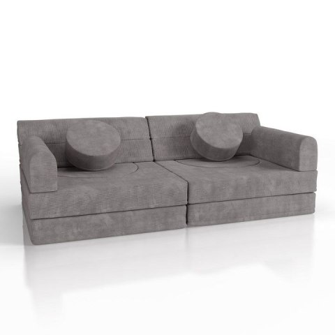 Sofa modułowa dla dzieci szara manchester 150x75x50 cm