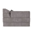 Sofa modułowa dla dzieci szara manchester 150x75x50 cm