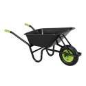 Taczka stalowa 100L z pompowanym kołem