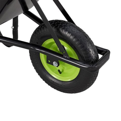 Taczka stalowa 100L z pompowanym kołem