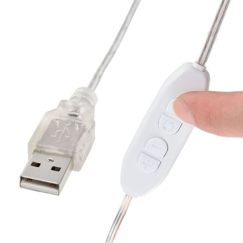 Toaletka kosmetyczna LED, biała, z szufladą i półkami