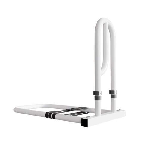 Uchwyt do łóżka dla seniorów, biały, regulowany, stalowy