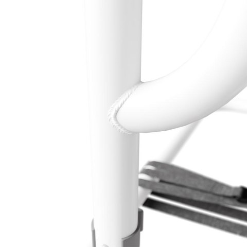 Uchwyt do łóżka dla seniorów, biały, regulowany, stalowy
