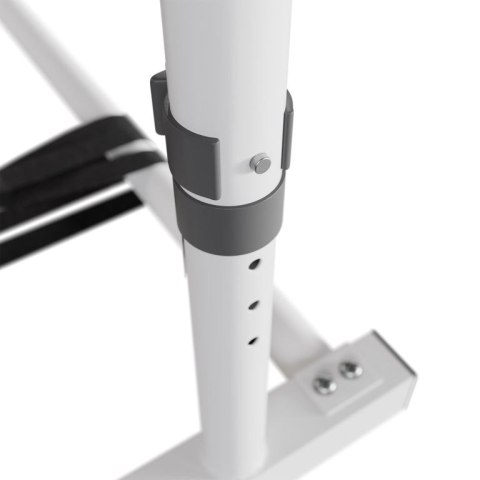 Uchwyt do łóżka dla seniorów, biały, regulowany, stalowy