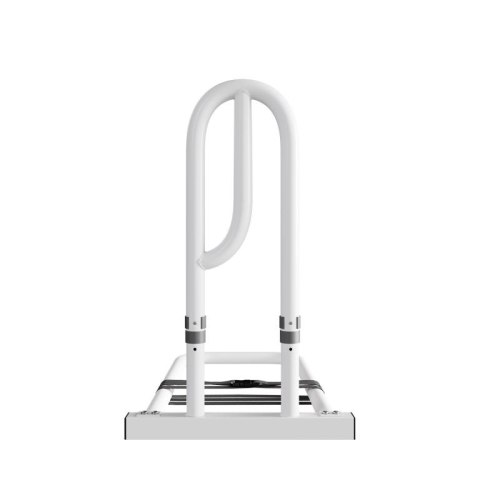 Uchwyt do łóżka dla seniorów, biały, regulowany, stalowy