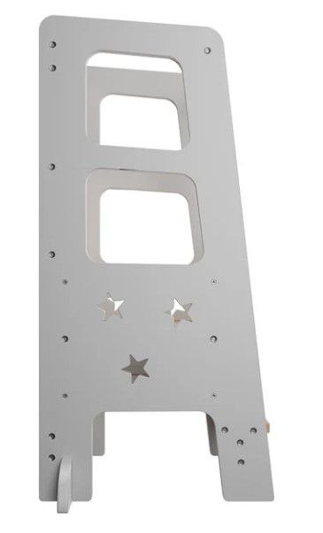 Wieża edukacyjna dla dzieci z regulacją wysokości, biała