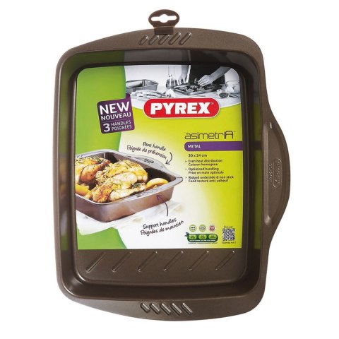 Blacha do piekarnika Pyrex Brązowy Czarny Metal