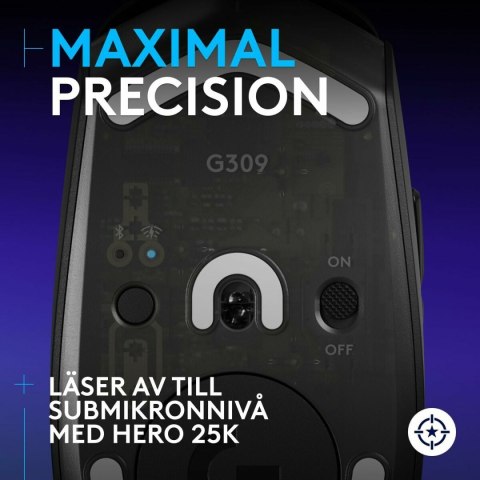 Myszka Logitech G309 LIGHTSPEED Czarny 25600 dpi