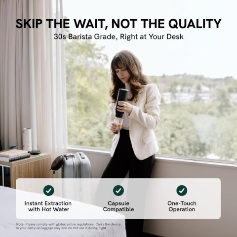 Przenośny Ekspres do Kawy Outin OUTINTEAL Turkusowy Stal nierdzewna 80 ml