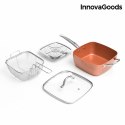 Wielofunkcyjny Westaw Patelnia 5 w 1 Copper InnovaGoods IG117346 Srebrzysty Metal Aluminium Ø 24 cm 4 Części (Odnowione B)