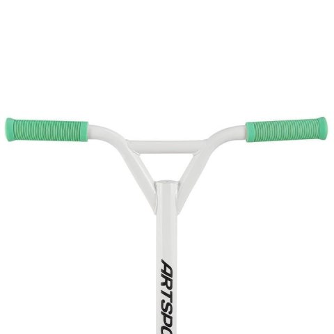 Hulajnoga wyczynowa, aluminiowa, zielono-biała