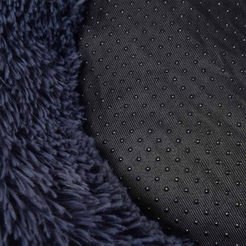 Okrągłe legowisko z długim pluszem dla psa i kota 50x20 cm