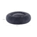 Okrągłe legowisko z długim pluszem dla psa i kota 50x20 cm