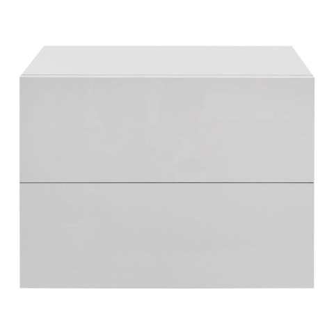 Szafka nocna wisząca biała 40x29x30 cm, 2 szuflady