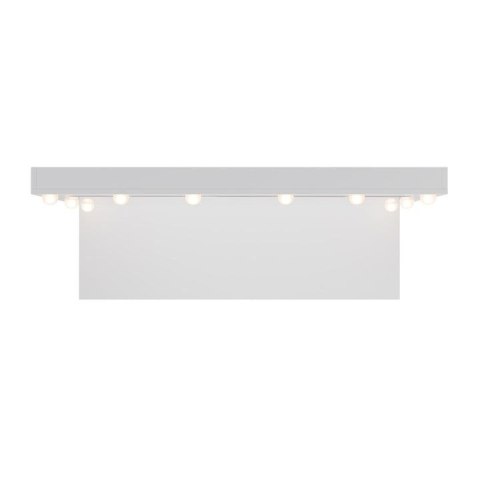 Toaletka kosmetyczna LED, 7 szuflad, biała, 108x41x140 cm