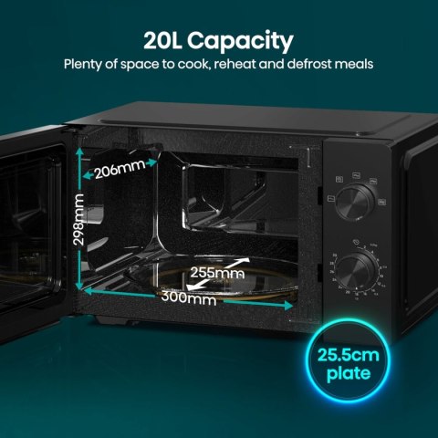 Mikrofalówka Hisense H20MOBP1HI Czarny 700 W 20 L