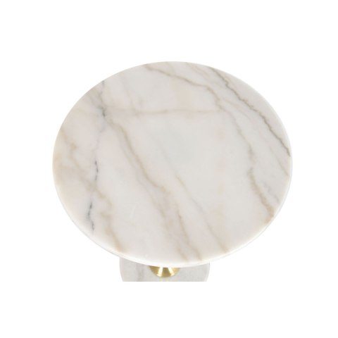 Stolik Home ESPRIT Biały Złoty 41 x 41 x 57 cm