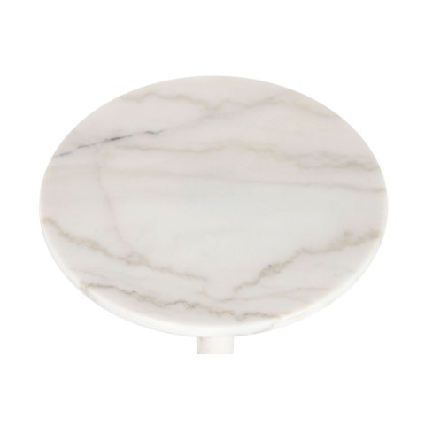 Stolik Home ESPRIT Biały Złoty 41 X 41 X 58 CM