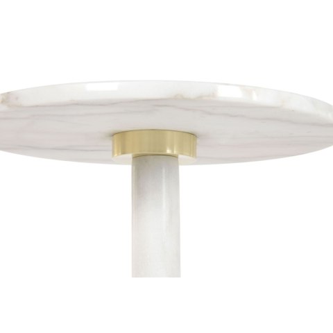 Stolik Home ESPRIT Biały Złoty 41 X 41 X 58 CM