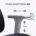 Fotel ergonomiczny ANGEL biurowy obrotowy Homer Czarno-Szary