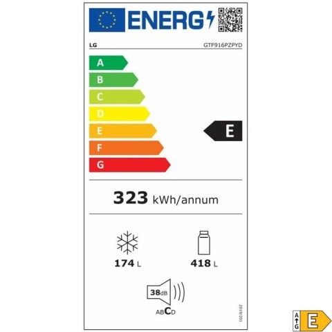 Lodówka kombinowana LG GTF916PZPED.APZQEUR Stal 630 L