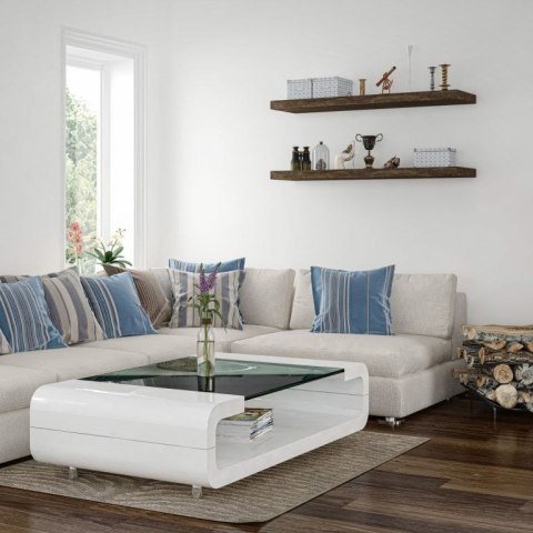 Półka ścienna Stylist Volato, 90 cm, białe drewno