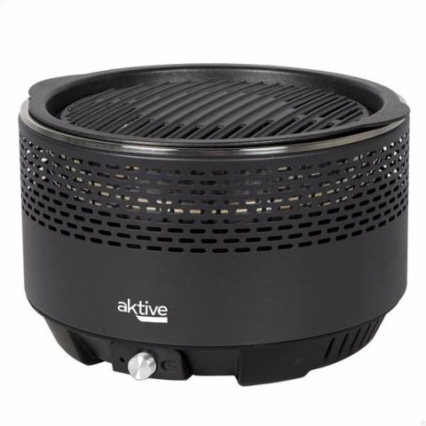 Przenośny grill Aktive Okrągła Bez dymu Czarny Ø 34 cm