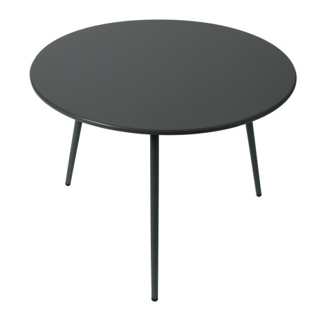 Stolik Kawowy Ogrodowy VIBE 60 Cm Stalowy 3 Nogi Szary