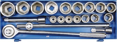 Zestaw kluczy nasadowych 3/4" 20 szt