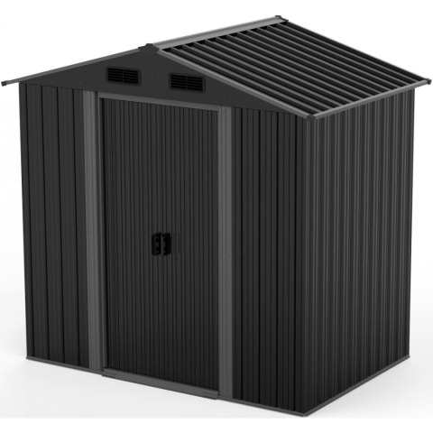 DOMEK OGRODOWY NARZĘDZIOWY METALOWY 125X195X207CM