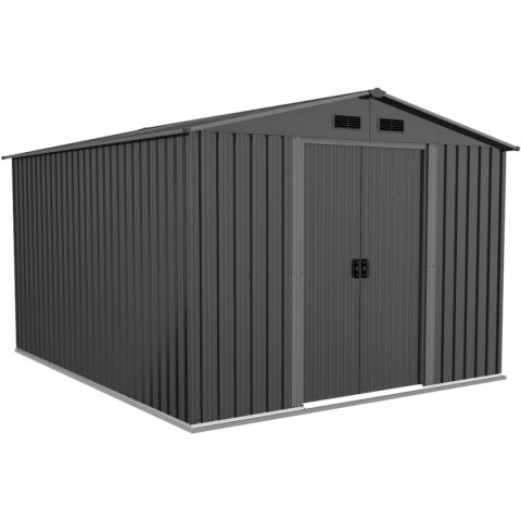 DOMEK OGRODOWY NARZĘDZIOWY METALOWY 312X257X202CM