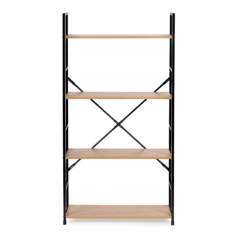 Regał drewniany szeroki 4 półki nowoczesny LOFT ModernHome