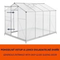 Szklarnia ogrodowa 4,75 m² z poliwęglanu i aluminiową ramą