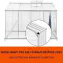 Szklarnia ogrodowa 4,75 m² z poliwęglanu i aluminiową ramą
