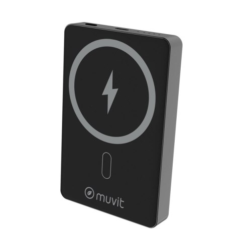 Powerbank Muvit for Change Czarny Aluminium 10000 mAh