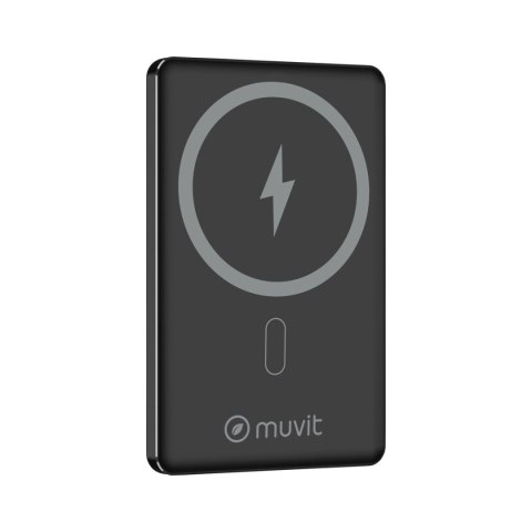 Powerbank Muvit for Change Czarny Aluminium 5000 mAh