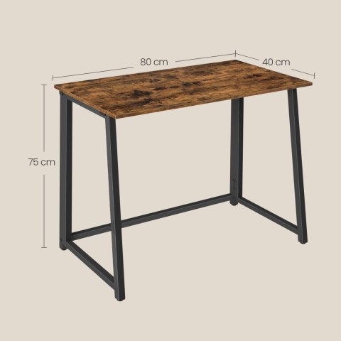 Biurko Komputerowe MAX 1.0 - rustykalne / nogi czarne