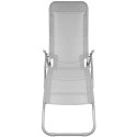 LEŻAK FOTEL SKŁADANY GRAWITACYJNY LAZZY SZARY ENERO CAMP