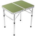 STOLIK TURYSTYCZNY SKŁADANY KEMPINGOWY 60X45X25/56CM ZIELONY