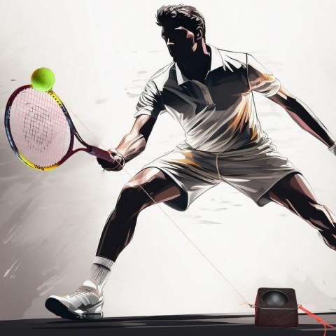 ZESTAW RAKIETA I TRENAŻER DO TENISA ZIEMNEGO ENERO