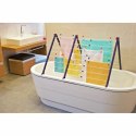 Stojak do suszenia prania Leifheit Bathtub Dryer Pegasus V 133 x 66,5 cm Niebieski Biały Metal