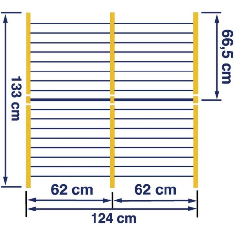 Stojak do suszenia prania Leifheit Bathtub Dryer Pegasus V 133 x 66,5 cm Niebieski Biały Metal