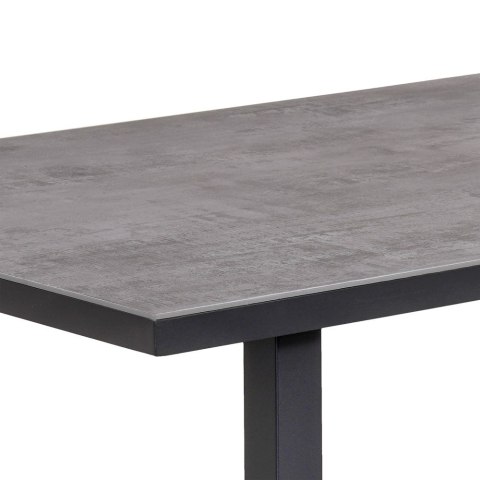 Zestaw Mebli Ogrodowych Jadalnianych TEXAS Narożny dla 6 Osób Sofa Stół Ławka SZARY