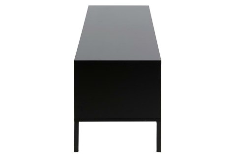 Komoda Seaford TV czarna dąb naturalny