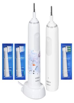 Oral-B Pro 3 3000 White+Oral-B Junior Frozen (WYPRZEDAŻ)