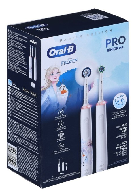Oral-B Pro 3 3000 White+Oral-B Junior Frozen (WYPRZEDAŻ)